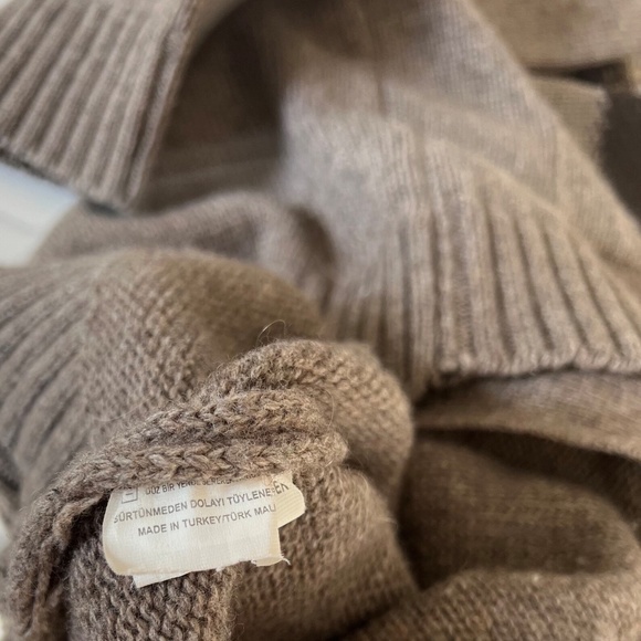 Grandpa Sweater,Men's Large,60 Wool,20 Acrylic,20 Poly,Cardigan,Made in Turkey - Picture 9 of 9